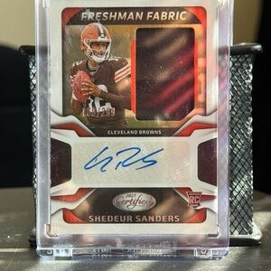 2025 Panini Certified - Freshman Fabric Mirror Signatures Shedeur Sanders  /299
